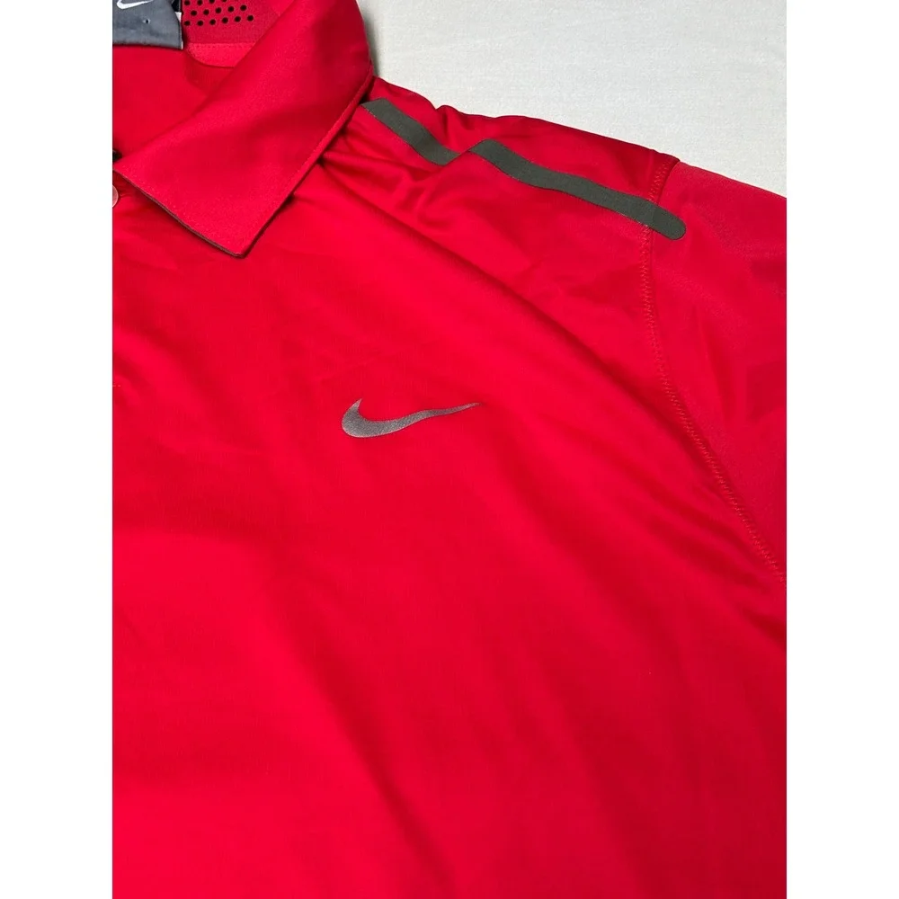 NWT Nike Golf Dri-FIT Polo Shirt Mens XL Red Short Sleeve Performance 597326-694